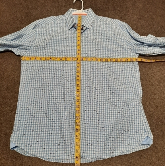 Luchiano Visconti Men's Large Limited Edition Dress Shirt Blue Size Large - Picture 5 of 6